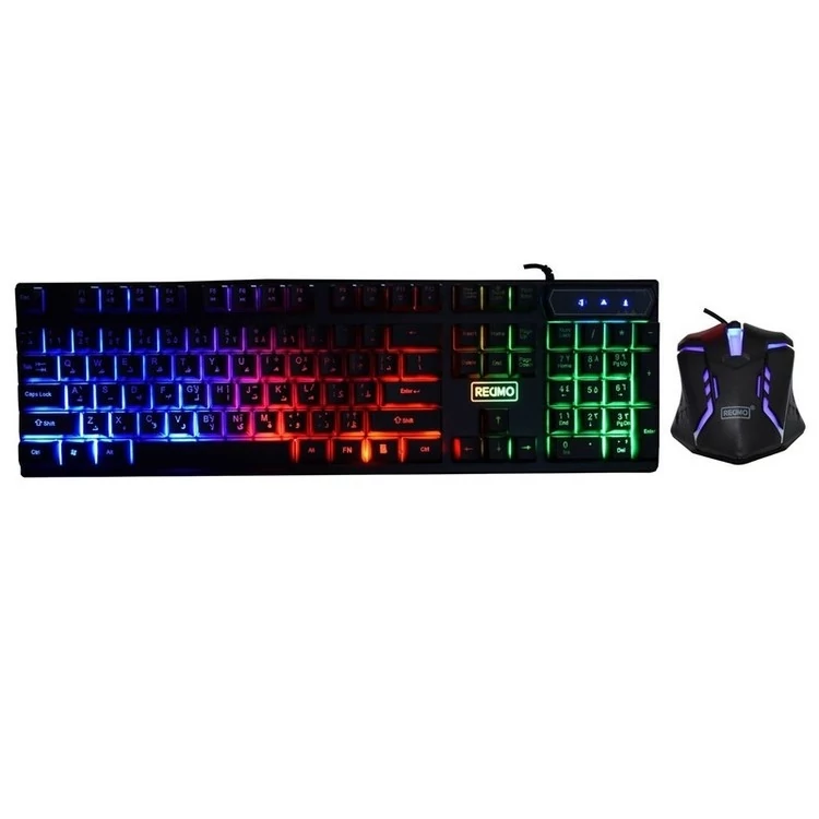کیبورد و ماوس مخصوص بازی رسیمو مدل RM-200 RM-200 RM-200 gaming keyboard and mouse