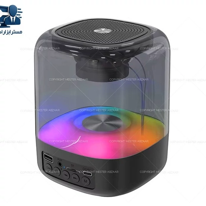 اسپیکر بلوتوثی قابل حمل 7 رنگ RGB شارژی مسافرتی مدل E-3061