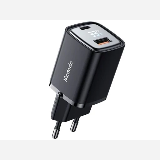 شارژر دیواری 2 پورت 20 وات به همراه کابل تایپ سی به لایتنینگ مک دودو MCDODO C1952 Hydrogen Series 20W Charger Typ...