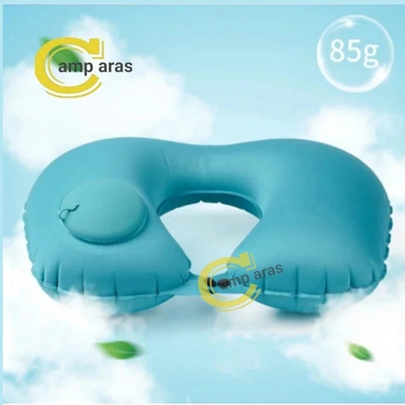 بالش گردنی بادی خودبادشو روکش مخمل Pillow ZJ-33