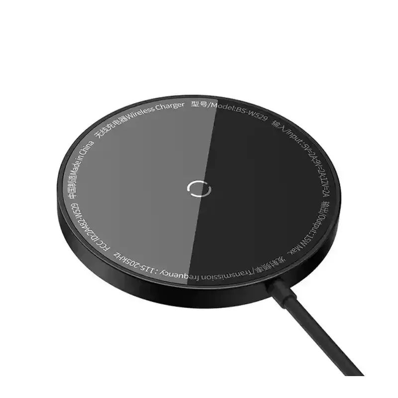 شارژر بی سیم باسئوس مدل Baseus Simple Mini3 Magnetic Wireless Charger 15W
