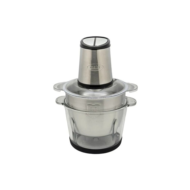 خردکن دوکاسه4+4 لیتری مایر آلمان -6+6 تیغه تیتانیوم طلایی- همراه سیر پوست کن و همزن مدل SL-2024