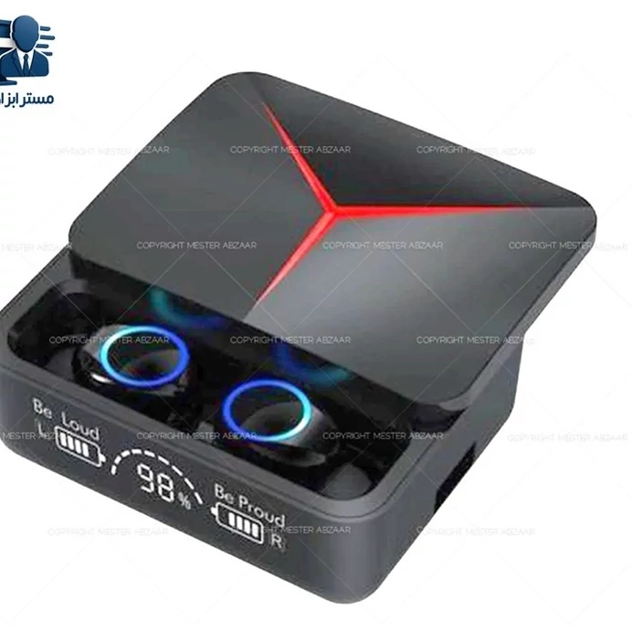ایرپاد بی سیم بلوتوثی و پاوربانک با مانیتور اقتصادی مدل M90 Pro