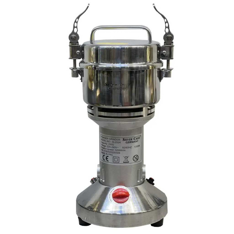 آسیاب صنعتی 1300 وات ظرفیت 250 گرم سیلور کرست مدل شش تیغ کد SL-2024
