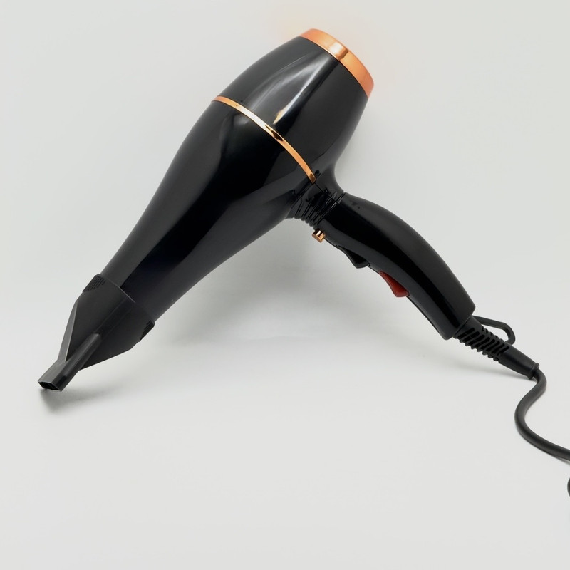 سشوار خانگی مدل MX-8889 با توان 9000 وات، موتور AC، تنظیم دما و سرعت دو حالته، متمرکزکننده باریک، خشککنندگی قوی، حجمدهندگی، پخش یکنواخت گرما و کاهش وز مو، مناسب حالتدهی چتری