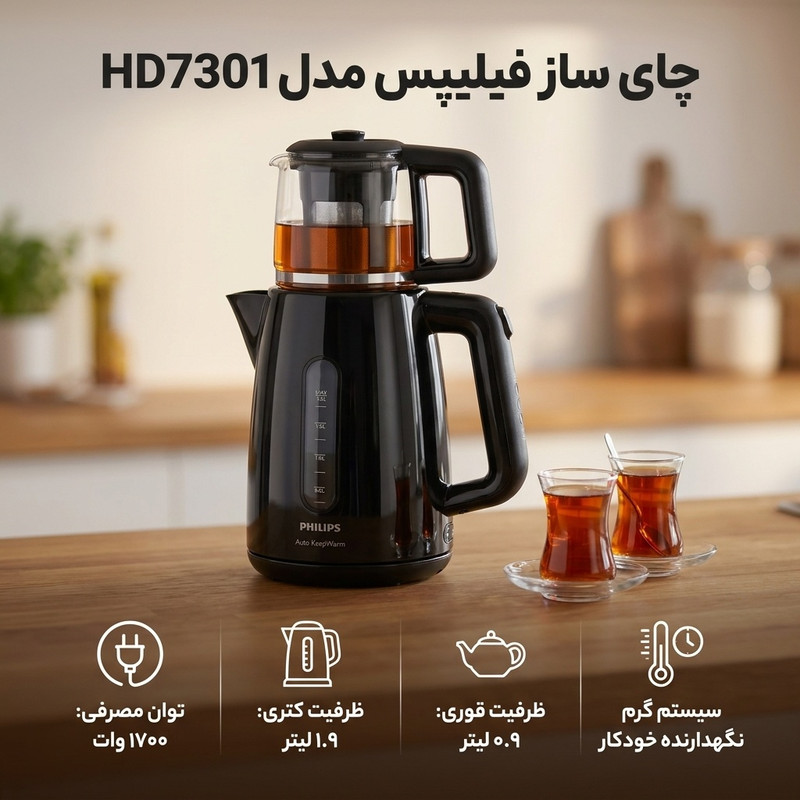 چای ساز فیلیپس مدل HD7301
