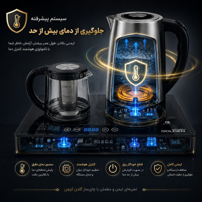 چایساز کنار هم گلدن کیچن مدل GK740