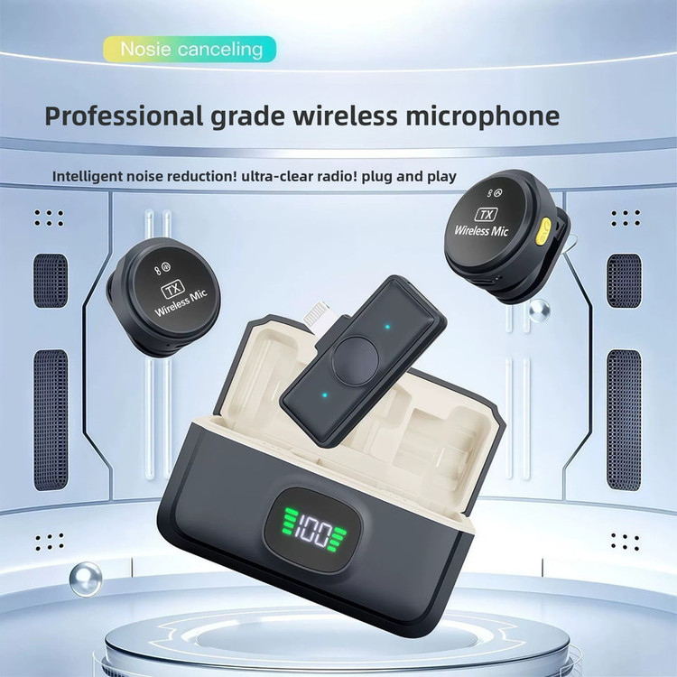 ست میکروفن بی سیم مدل pro4 با درگاه اتصال تایپ سی
