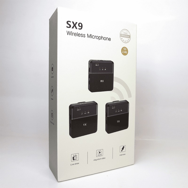 ست میکروفون بی سیم مدل sx9 با درگاه لایتنینگ