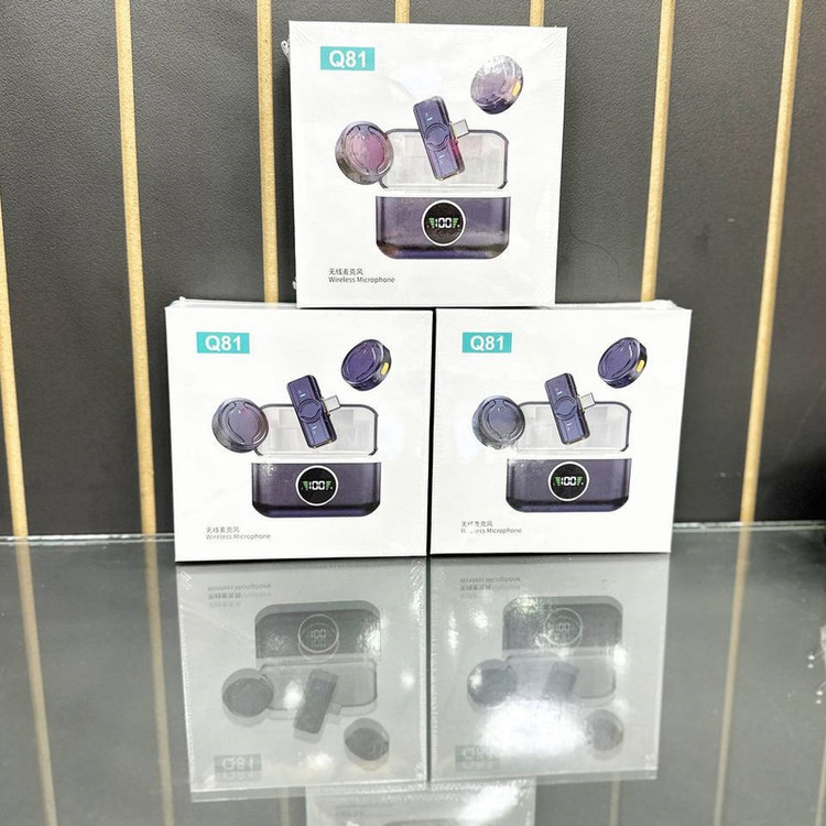 ست میکروفن بی سیم مدل Q81 با درگاه اتصال usb type c