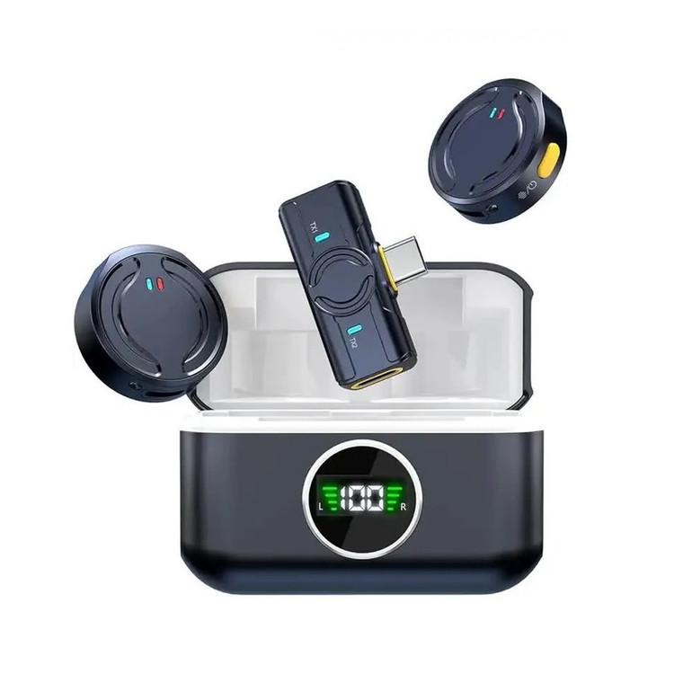 ست میکروفن بی سیم مدل Q81 با درگاه اتصال usb type c