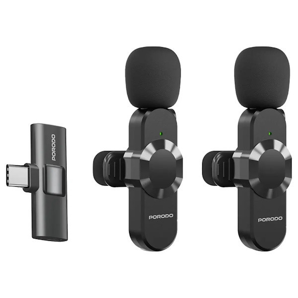 میکروفن بی سیم پرودو مدل lamphf3 با درگاه اتصال type c
