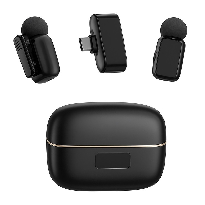 ست میکروفن بی سیم مدل SX35 mini با درگاه اتصال تایپ سی
