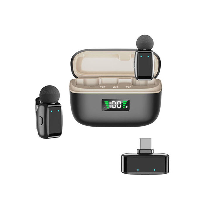 ست میکروفن بی سیم مدل SX35 mini با درگاه اتصال تایپ سی