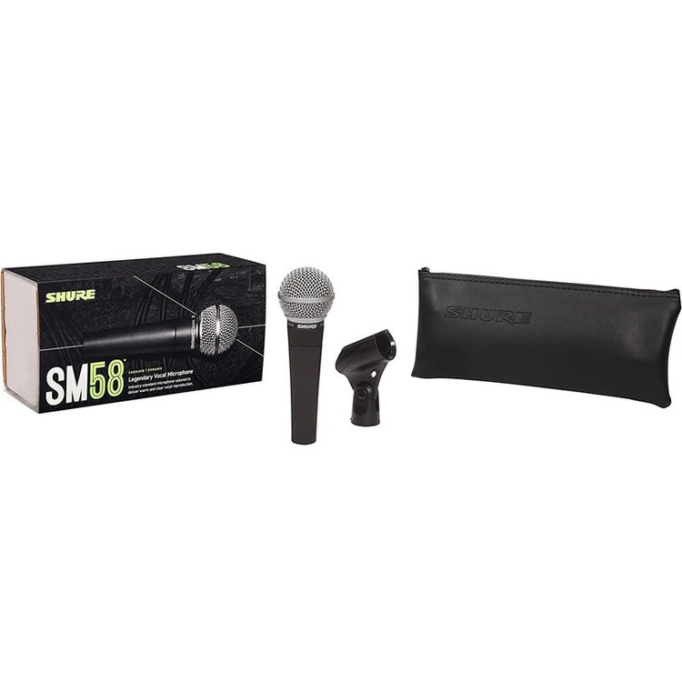 میکروفن داینامیک شور مدل SM 58 با درگاه اتصال XLR
