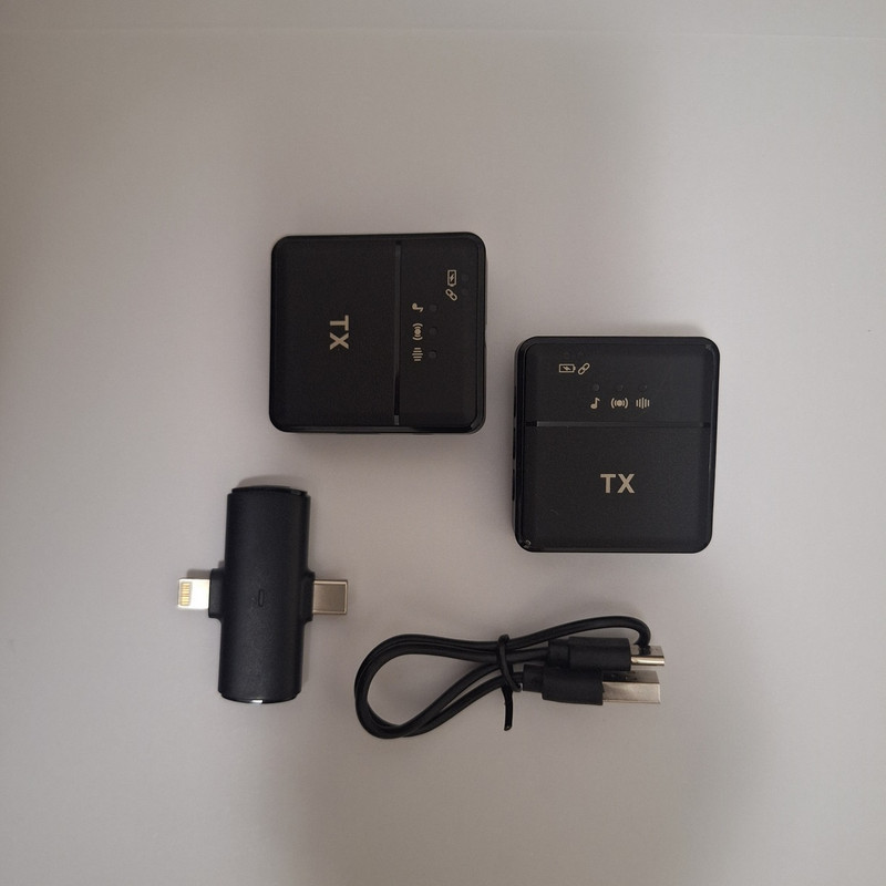 میکروفن یقه ای بی سیم مدل SX31-dual با درگاه تایپ سی و لایتنینگ