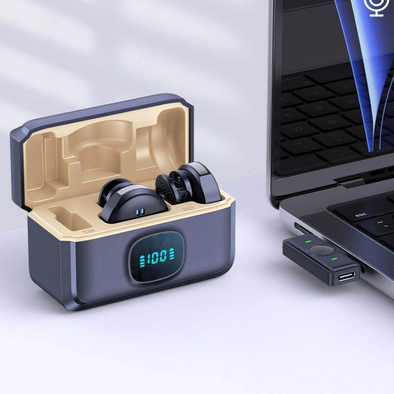 میکروفن بی سیم سکه ای مدل SH8 با درگاه اتصال تایپ سی و لایتنینگ