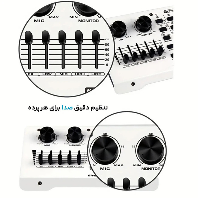 میکروفون استودیویی مدل 103 به همراه کارت صدا