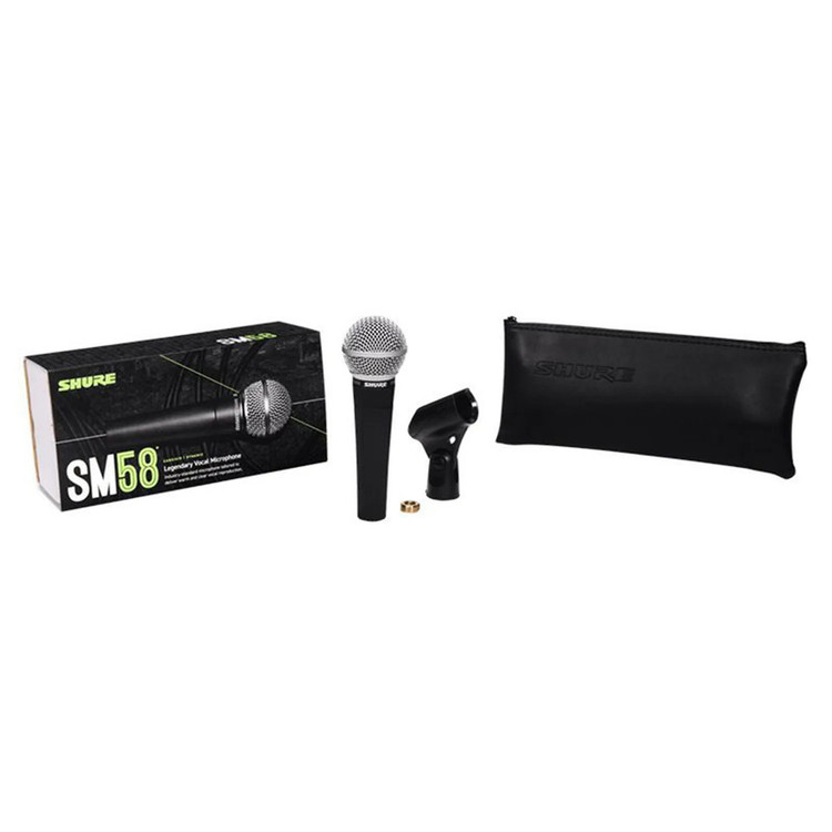 میکروفن داینامیک شور مدل SM58S با درگاه اتصال جک 6.5 میلیمتری