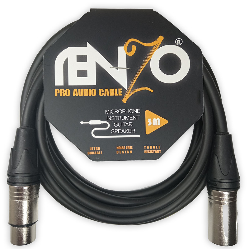 کابل میکروفن XLR به XLR مدل RX3 طول 3 متر