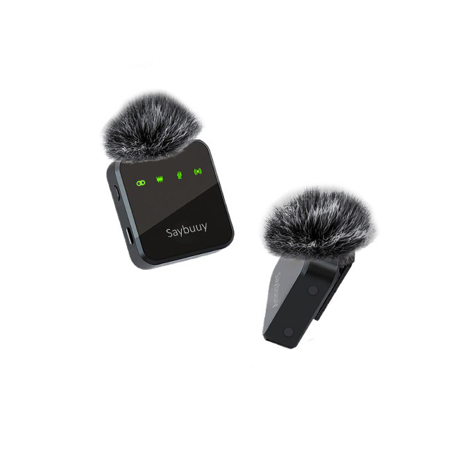 ست میکروفن بی سیم سی بای مدل Mic1 Pro با درگاه اتصال Type-C، لایتنینگ و جک 3.5 میلی متری