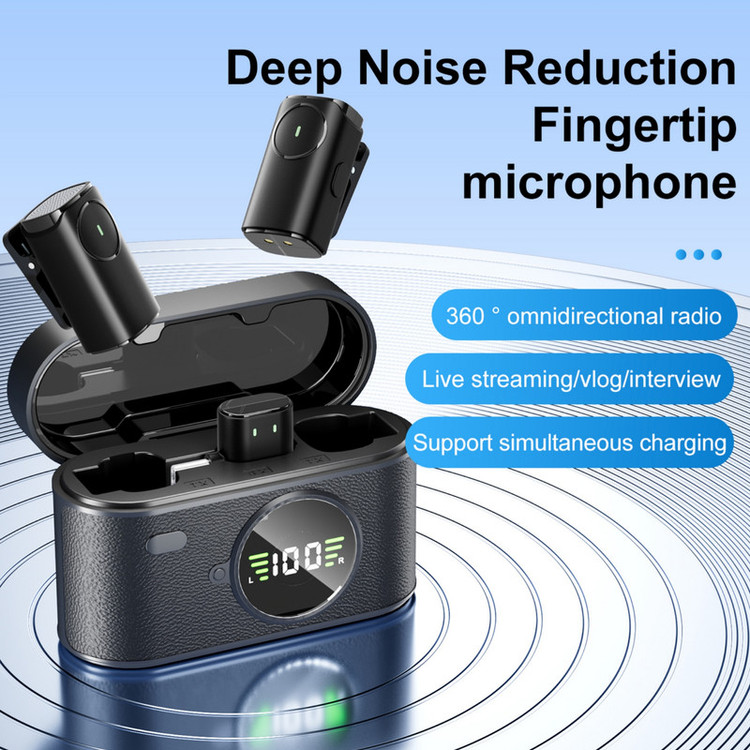 میکروفون یقه ای بیسیم مدل SX01 با درگاه اتصال USB Type C