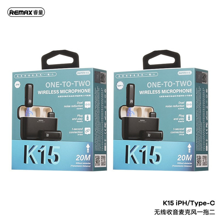 ست میکروفن بی سیم ریمکس مدل K15