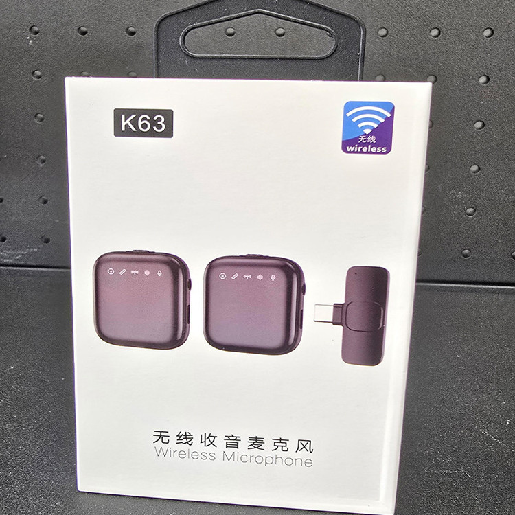 میکروفون یقه ای مدل K63 DUAL با درگاه اتصال تایپ سی