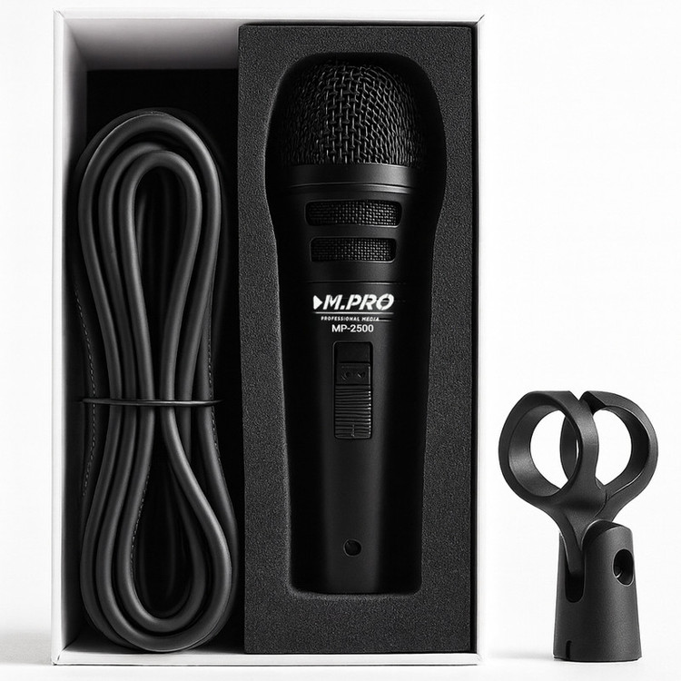 میکروفن داینامیک ام.پرو مدل MP-2500 با درگاه اتصال XLM