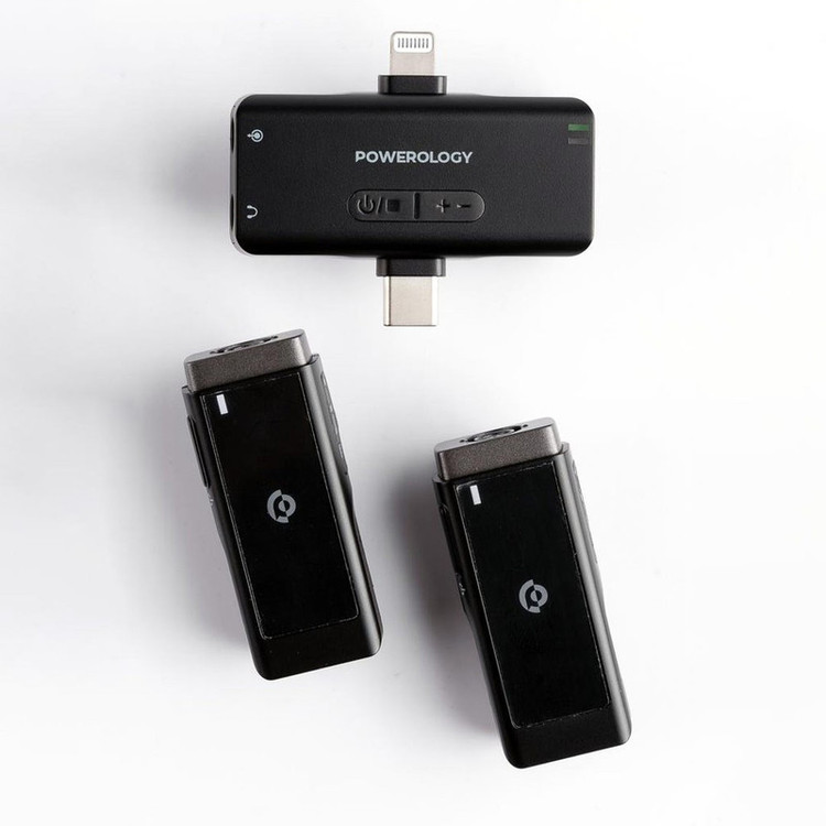 ست میکروفن بی سیم پاورولوجی مدل Lavalier -Duo -PWmic2