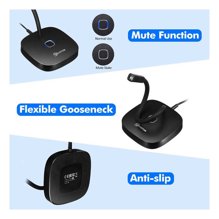 میکروفن رومیزی ایوتور مدل G22 با درگاه اتصال USB
