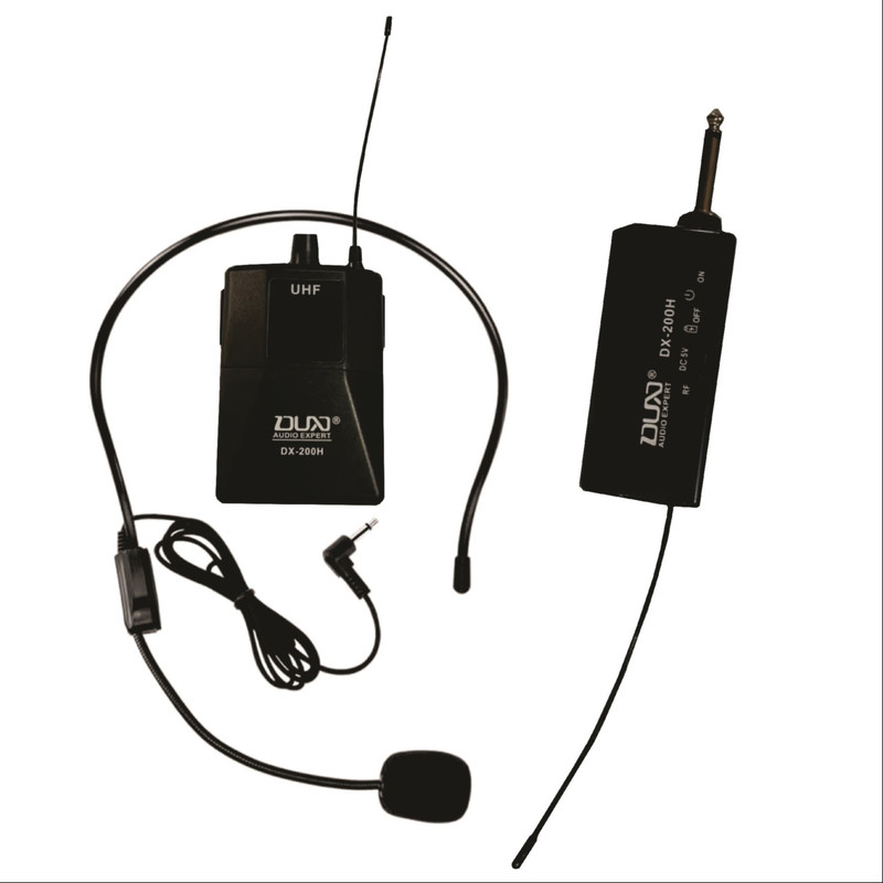 ست میکروفن بی سیم هدستی مدل DX-100H