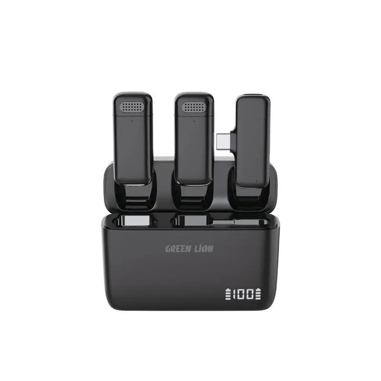 ست میکروفن بی سیم گرین لاین مدل Duo cast Type-C