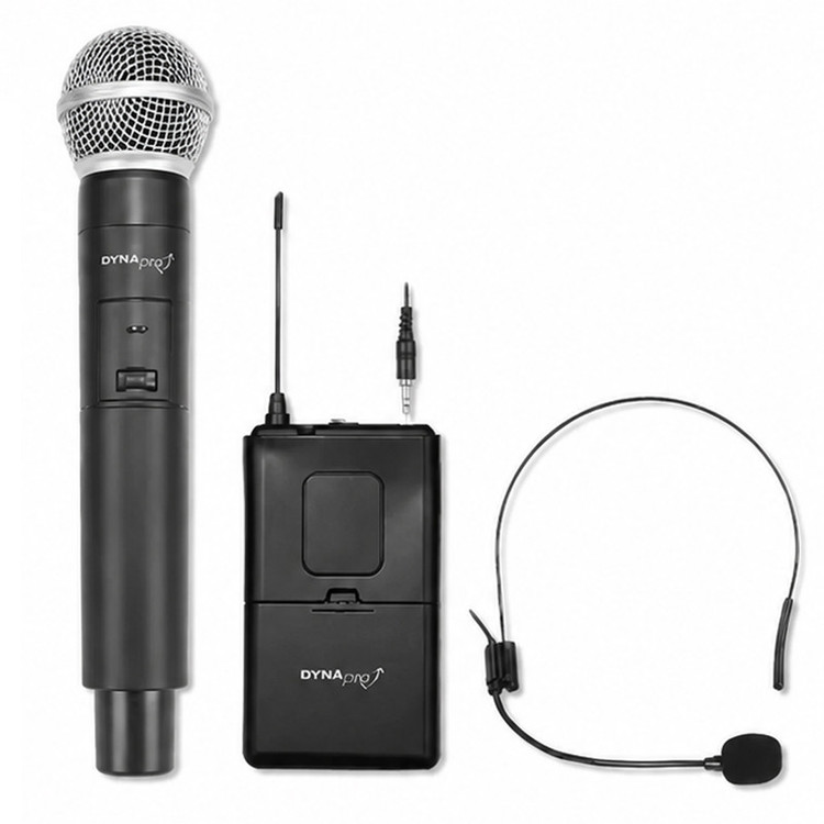 ست میکروفن بی سیم دو کانال دایناپرو مدل U4 با درگاه اتصال XLR